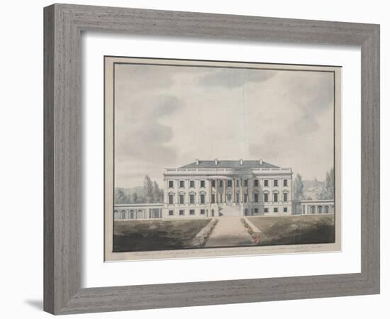 South Front Elevation of the White House-null-Framed Giclee Print