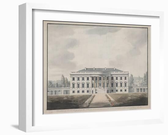 South Front Elevation of the White House-null-Framed Giclee Print