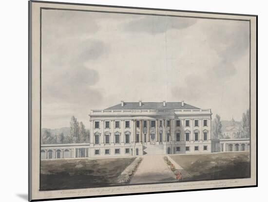 South Front Elevation of the White House-null-Mounted Giclee Print