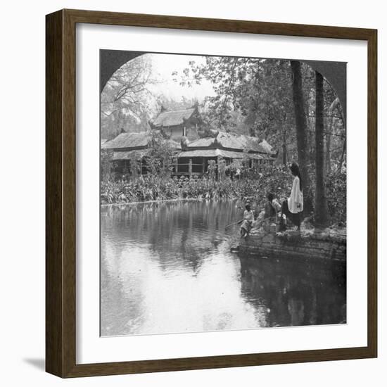 South Garden Palace in Fort, Mandalay, Burma, 1908-null-Framed Photographic Print