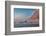 South Georgia Island. Landscape of curved orange cloud at sunrise-Howie Garber-Framed Photographic Print