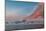 South Georgia Island. Landscape of curved orange cloud at sunrise-Howie Garber-Mounted Photographic Print