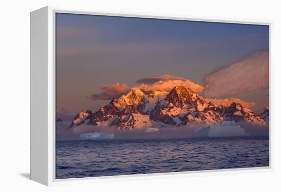 South Georgia Island. Landscape of icebergs, Drygalski Fiord-Howie Garber-Framed Premier Image Canvas