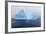 South Georgia Island. Large Iceberg on Cloudy Day-Jaynes Gallery-Framed Photographic Print