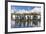 South Georgia Island, Salisbury Plains. Group of Molting King Penguins Reflect in Stream-Jaynes Gallery-Framed Photographic Print