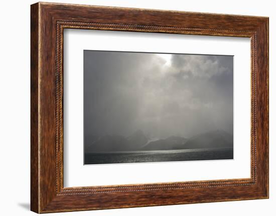 South Georgia. Shore Obscured by a Sudden Storm of Katabatic Winds-Inger Hogstrom-Framed Photographic Print