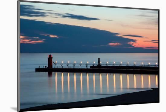 South Haven Michigan Lighthouse-Adam Romanowicz-Mounted Photographic Print