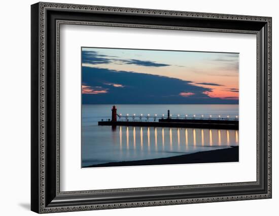 South Haven Michigan Lighthouse-Adam Romanowicz-Framed Photographic Print