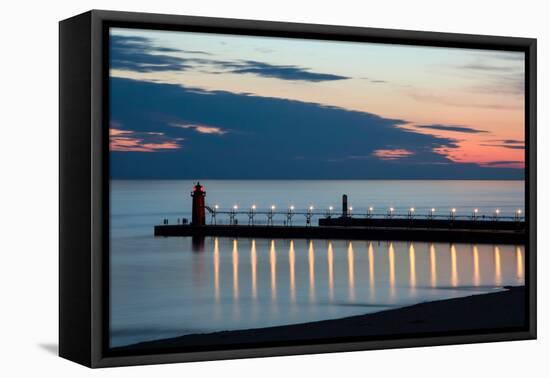 South Haven Michigan Lighthouse-Adam Romanowicz-Framed Premier Image Canvas