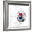 South Korean Soccer Ball in a Net-zentilia-Framed Art Print