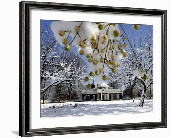 South Lawn of Thomas Jefferson's Home Monticello-Steve Helber-Framed Photographic Print