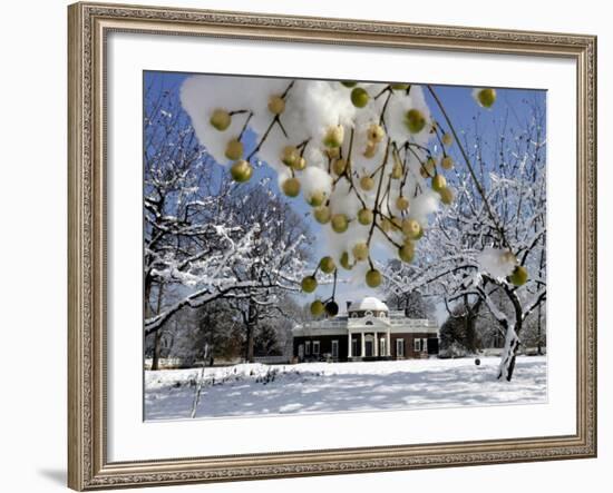 South Lawn of Thomas Jefferson's Home Monticello-Steve Helber-Framed Photographic Print