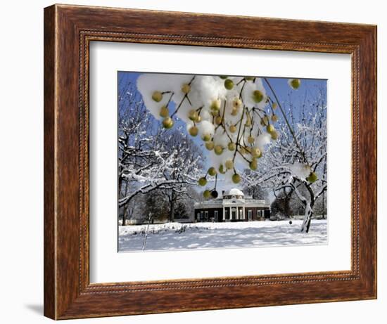 South Lawn of Thomas Jefferson's Home Monticello-Steve Helber-Framed Photographic Print