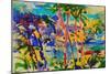 South Maui, Hawaii, 2023 (Watercolour)-Peter Graham-Mounted Giclee Print