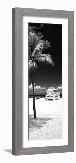South Miami Beach Landscape with Life Guard Station - Florida - USA-Philippe Hugonnard-Framed Photographic Print