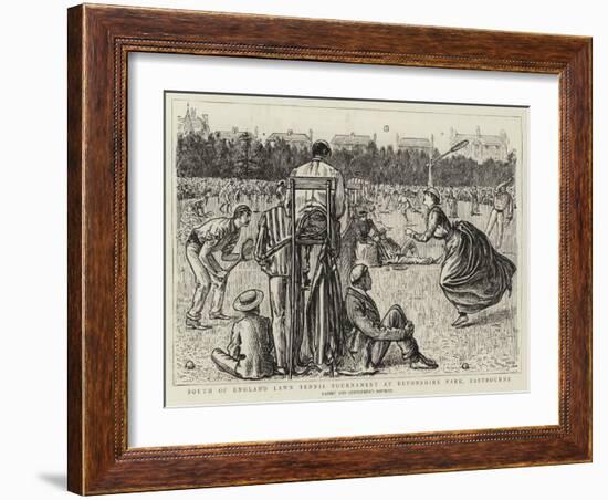 South of England Lawn Tennis Tournament at Devonshire Park, Eastbourne-null-Framed Giclee Print