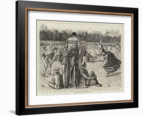 South of England Lawn Tennis Tournament at Devonshire Park, Eastbourne-null-Framed Giclee Print