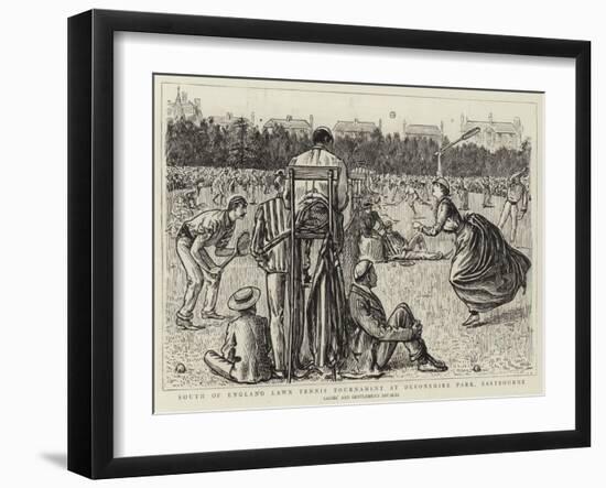 South of England Lawn Tennis Tournament at Devonshire Park, Eastbourne-null-Framed Giclee Print