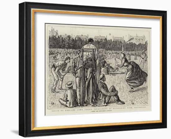 South of England Lawn Tennis Tournament at Devonshire Park, Eastbourne-null-Framed Giclee Print