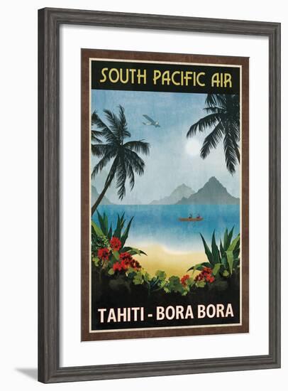 South Pacific Air-Collection Caprice-Framed Art Print