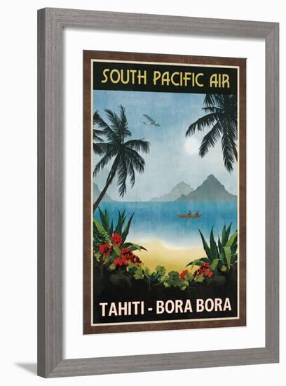 South Pacific Air-Collection Caprice-Framed Art Print