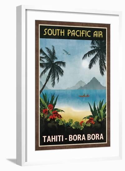 South Pacific Air-Collection Caprice-Framed Art Print