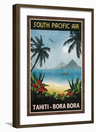 South Pacific Air-Collection Caprice-Framed Art Print