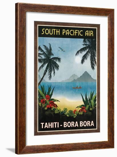 South Pacific Air-Collection Caprice-Framed Art Print