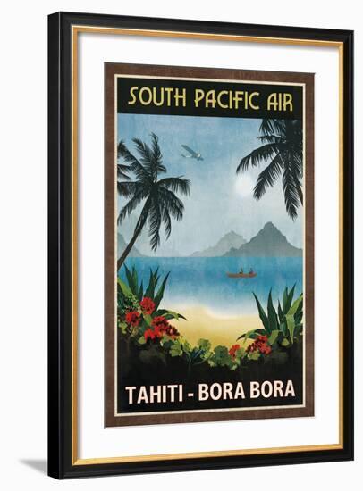 South Pacific Air-Collection Caprice-Framed Art Print