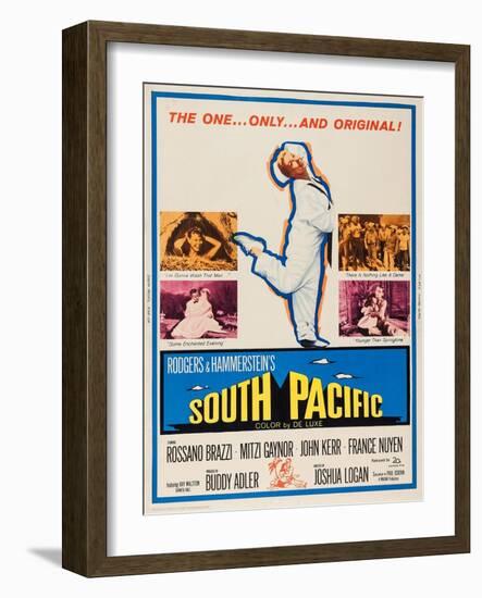 South Pacific, Mitzi Gaynor, 1958-null-Framed Art Print