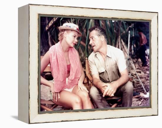 South Pacific, Mitzi Gaynor, Rossano Brazzi On Set, 1958-null-Framed Stretched Canvas