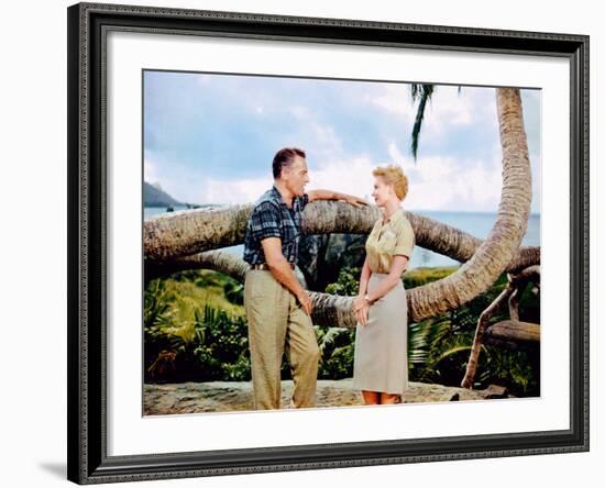 South Pacific, Rossano Brazzi, Mitzi Gaynor, 1958-null-Framed Photo