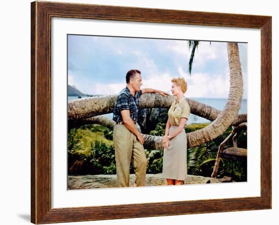 South Pacific, Rossano Brazzi, Mitzi Gaynor, 1958-null-Framed Photo