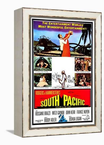 South Pacific, Rossano Brazzi, Mitzi Gaynor, 1958-null-Framed Stretched Canvas