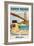 South Pacific the Yachtlike Way Poster-null-Framed Giclee Print