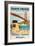 South Pacific the Yachtlike Way Poster-null-Framed Giclee Print