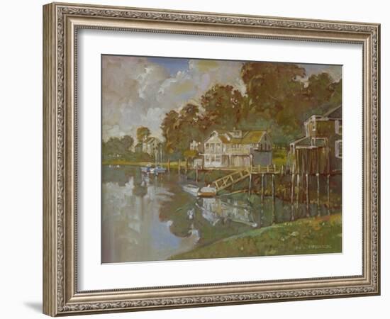 South Port Harbor-Hal Frenck-Framed Giclee Print