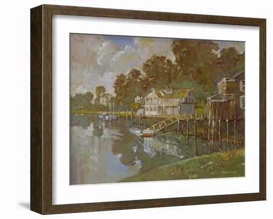 South Port Harbor-Hal Frenck-Framed Giclee Print