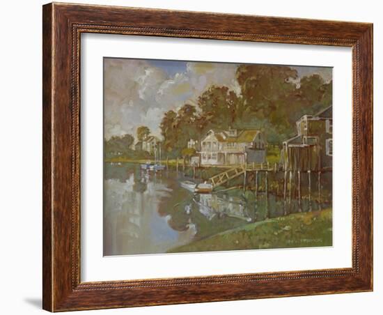 South Port Harbor-Hal Frenck-Framed Giclee Print