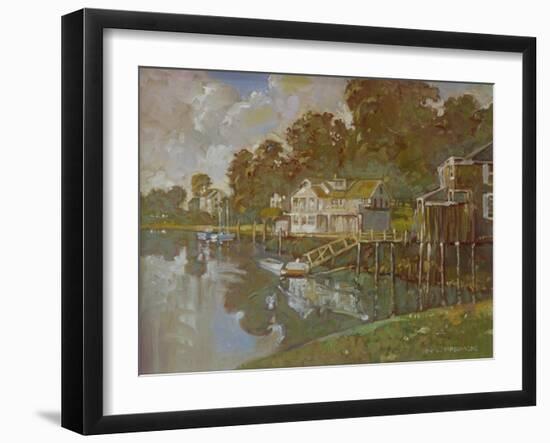 South Port Harbor-Hal Frenck-Framed Giclee Print