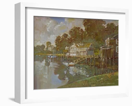 South Port Harbor-Hal Frenck-Framed Giclee Print