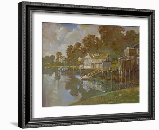 South Port Harbor-Hal Frenck-Framed Giclee Print