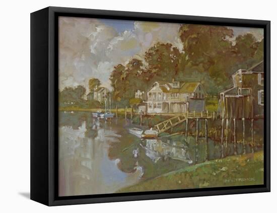 South Port Harbor-Hal Frenck-Framed Premier Image Canvas