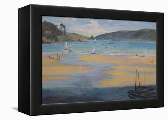 South Sands Beach, Salcombe, 2016-Jennifer Wright-Framed Premier Image Canvas