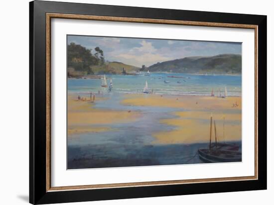 South Sands Beach, Salcombe, 2016-Jennifer Wright-Framed Giclee Print