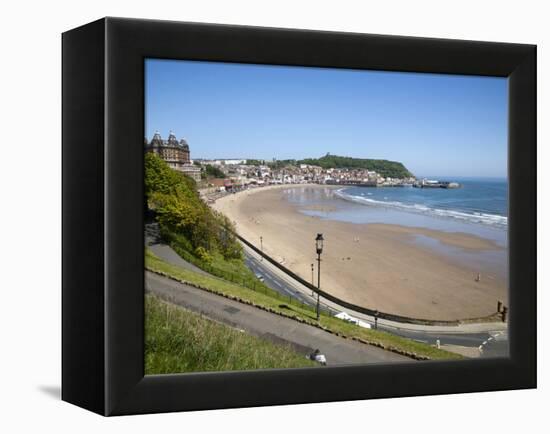 South Sands from the Cliff Top, Scarborough, North Yorkshire, Yorkshire, England, UK, Europe-Mark Sunderland-Framed Premier Image Canvas