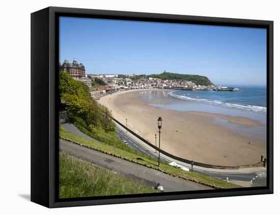 South Sands from the Cliff Top, Scarborough, North Yorkshire, Yorkshire, England, UK, Europe-Mark Sunderland-Framed Premier Image Canvas