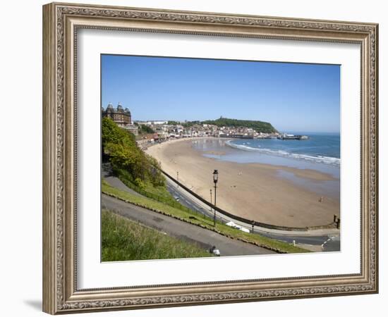 South Sands from the Cliff Top, Scarborough, North Yorkshire, Yorkshire, England, UK, Europe-Mark Sunderland-Framed Photographic Print