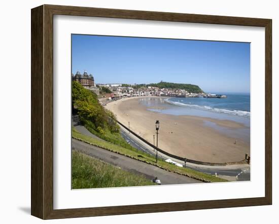 South Sands from the Cliff Top, Scarborough, North Yorkshire, Yorkshire, England, UK, Europe-Mark Sunderland-Framed Photographic Print