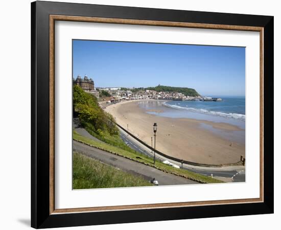 South Sands from the Cliff Top, Scarborough, North Yorkshire, Yorkshire, England, UK, Europe-Mark Sunderland-Framed Photographic Print